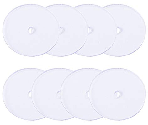 EXCEART Discos de Plástico de 200 Piezas para Respaldos de Pendientes Almohadillas de Discos Transparentes para Estabilizar Los Pendientes | PláStico Transparente, Estabilizan Aretes Grandes, Uso Diario O Sustituciones