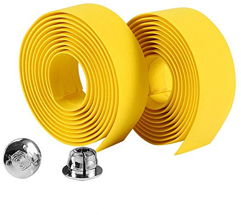 Fahrradlenker Wrap 2PCS mit 2 Lenkerstopfen Fahrrad Fahrradgriff Reflektierendes Band für Rennrad MTB