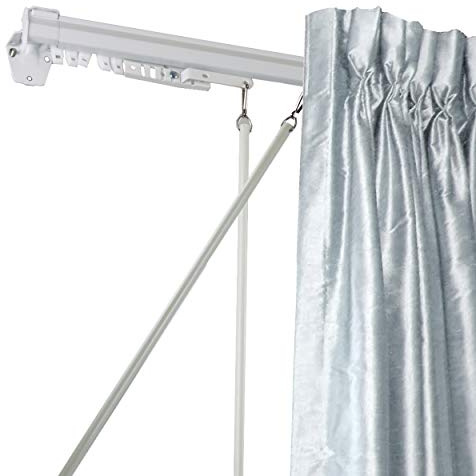 A&F Rod Décor - Baton Draw White Traverse 120-170 inch