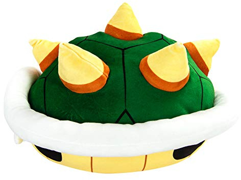 Club Mocchi Mocchi Bowser Plüschtier 40cm, Nintendo & Mario Merchandise, Schlafzimmerzubehör für Kinder, Kuscheltier, Super Mario Stofftier für Jungen und Mädchen, geeignet ab 3 Jahren +