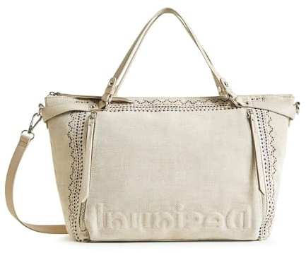 Desigual Damen bols_regasita libia Hand Bag, Weiß, Einheitsgröße EU
