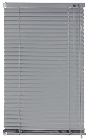 EXKLUSIV HEIMTEXTIL Aluminium Jalousie Lamellen 80 x 130 cm Silber