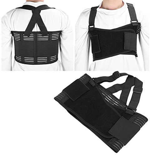 GJWB Soporte de Pecho Roto Ajustable, cinturón de Pecho elástico, Unisex, Hombres, Mujeres, cinturón de protección de Pecho Transpirable, compresión y Soporte, Costillas fracturadas y posquirúrgicas