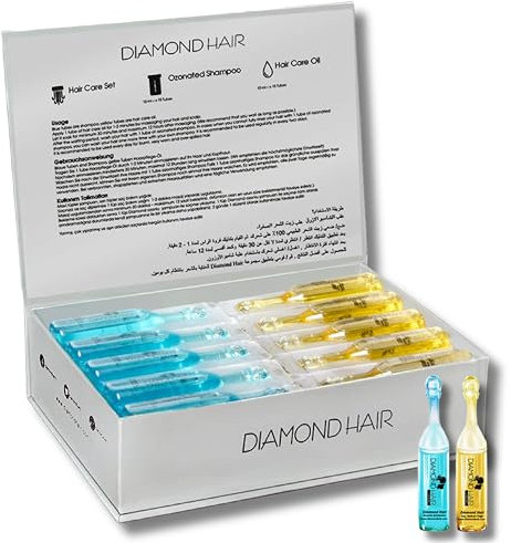 Diamond Hair Growth Haaröl und Shampoo Set, Friseurqualität Haarpflege für geschädigtes Haar & für Haarwachstum beschleunigen, Haarkur gegen Haarausfall & für trockene Haare, Nährende Haarmaske