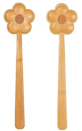 Sass & Belle Flower Bamboo Salad Servers