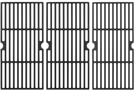 WELL GRILL 43x63cm Grill Grates for CharBroil Gas2Coal 3 Burner, Charbroil Advantage 4 Burner, Cast Iron Cooking Grates Accessories for Barbecook Siesta, Landmann Triton 3 & 4 Gas Grills