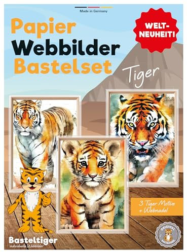 Bastelset Tiger Webbilder, Kinder, Puzzle, personalisiert, individuell, Geschenk