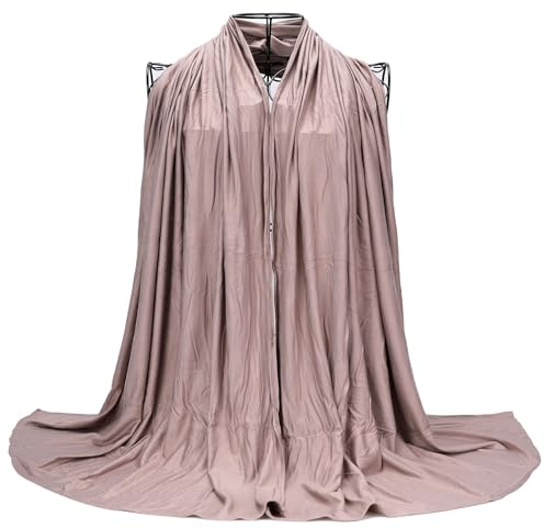Ever Bloom Kopftuch Damen Hijab für muslimische Frauen lang- Muslim Kopfbedeckung Schal Atmungsaktiv - Premium 190 x 70 cm