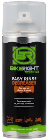 Bike Right Easy Rinse Degreaser for Cycle Chains and Gears - Heavy-Duty Solvent, Quick Emulsification 400ml