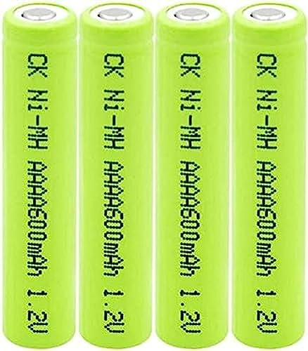 IEVEDIVB aa Rechargeable Rechargeable Ni Mh AAAA Batteries 1.2v Ni Mh 600mah for Am6 Lr61 LED Mini Fan,1pc