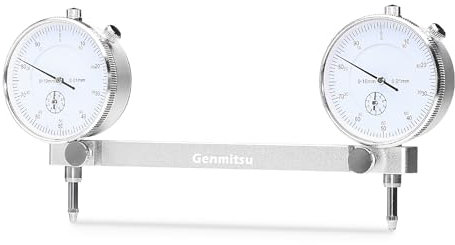 Genmitsu CNC Milling Machine Tramming Tool, Pro Calibration System with 1/2, 1/4, 1/8 Shank and 0.001 Precision Indicators, Ideal for Squaring, Leveling, and Machine Calibration
