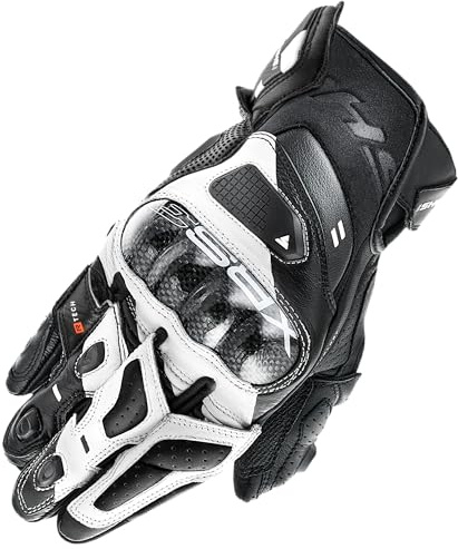 SHIMA XRS-3 Guantes Moto Hombre Cuero Homologados Corto Sport Motos Guante Ventilado Certificatos con Protección Racing