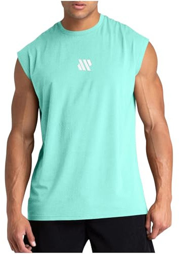 Camiseta Tirantes Hombre Ofertas,Camisetas de Tirantes Verano Moda Hombres Diario Deporte Gym Camiseta Sin Mangas con Cuello Redondo Fitness Impresión Chaleco Holgados Casual T-Shirt Tank Top