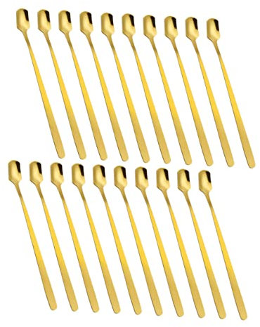 VINTORKY 20piezas Cucharas De Inoxidable Para Mango Utensilios De Cocina Para Cócteles y Postres