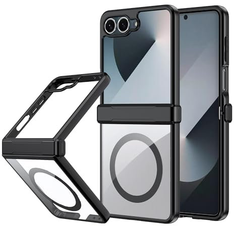 Tieeyivv Hülle für Samsung Galaxy Z Flip 7 Handyhülle Cover Dünne [Anti-Fingerabdruck] Stoßfeste Schutzhülle gegen Fallschäden Handyhülle Kompatibel mit Galaxy Z Flip 7 Case (Schwarz)