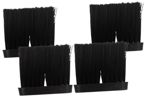 JOINPAYA 4pcs Fireplace Cleaning Brush Heads for Replacing for Mantel Brush and Fireplace Cleaning Tool for Kitchen