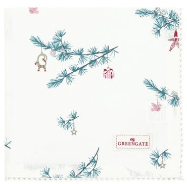 GreenGate Juana Stoffserviette mit Spitze White 40x40cm