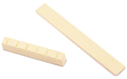 Supvox Gitarrensattel und Steg-ersatz für Klassische Gitarre Leicht Zuschneidbar Gewünschte Verbessert Spiel und Klang Zufälliger Stil