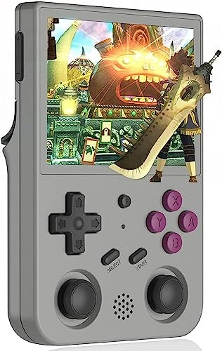 Handheld Game Console - Built-in 4452 Games, 64GB Card, Dual OS Android 11 + Linux, 5G WiFi, Bluetooth, HDMI for Online Gaming and Streaming