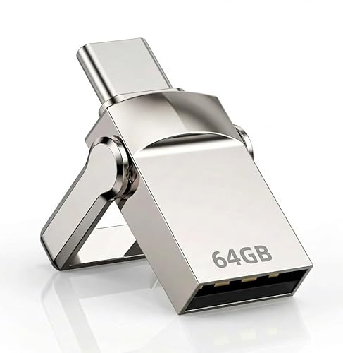 64GB USB Memory Stick Type-C & USB Dual 2.0 Flash Drive