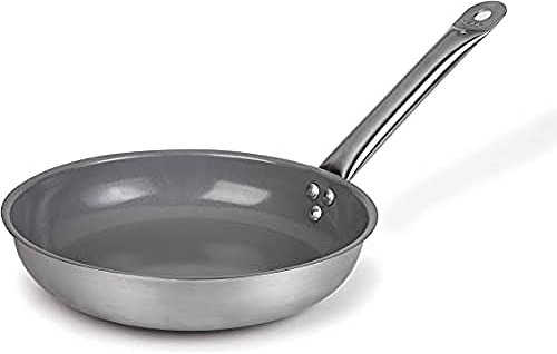 LACOR 51740 - Sartén Chef-INOX Ceram Antiadherente Tricapa, 40 cm | En acero inoxidable, para dorar, freír y saltear a diario; antiadherente fácil de limpiar, práctico y fácil de guardar