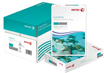 Xerox 003R95254 Premium Farblaser-Papier Druckerpapier ColorPrint Din A4, 90 g/m², Karton mit 5 Pack a 500 Blatt, weiß