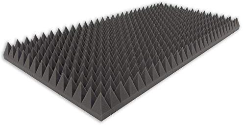 Alanpur Pyramiden Schaumstoff Akustikschaumstoff Raum Akustik Schall Dämmung Schutz Anthrazit/Schwarz ca. 99 x 49 x 7 cm