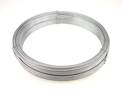 Garmix Spanndraht Bindedraht Verzinkt Maschendraht Zaun Metall Draht (50m, 2,5mm)