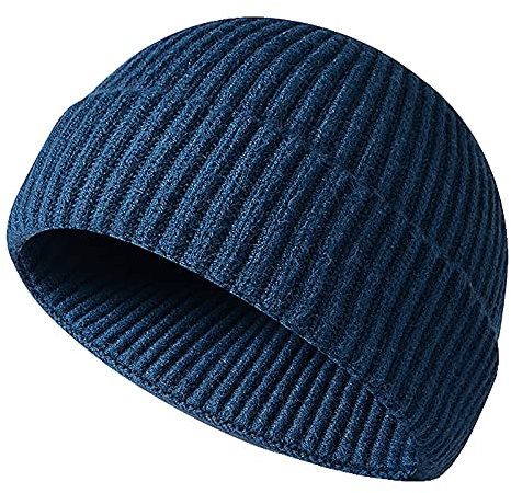 Dockermütze Fischermütze Beanie Strickmütze Herren Mütze Gestreift Docker-Cap Docker Mütze Seemannsmütze Hafenmütze Bikercap Basecap