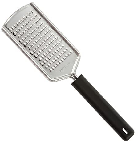 Arcos Rallador de Limón - Rallador de Queso - Rallador Zester - Rallador de Cocina - Acero Inoxidable 130 mm - Mango de Polipropileno Color Negro - Arcos Gadgest Profesionales