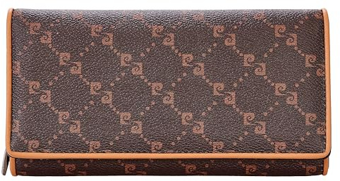 Pierre Cardin Damen Geldbörse, schön, groß, geräumig, Kunstleder, Leder, Geschenk, Geldbörse mit Münzfach, Geldscheinhalter, Mädchengeldbörse