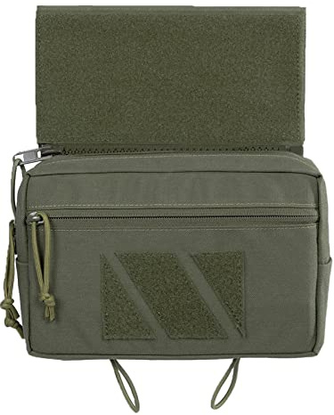 OneTigris Drop Down Pouch, PLUS1S Dump IFAK Pouch, Organizer Fronttasche für Taktische Weste Plattenträger, Erste Hilfe Tasche für Camping Auto Airsoft Rucksack