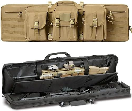 LSWKG Futteral Langwaffen Waffentasche, Pistolen- und Magazin-Aufbewahrungsrucksack, Waffentragetasche, Schießtaschen für Gewehre B,118CM