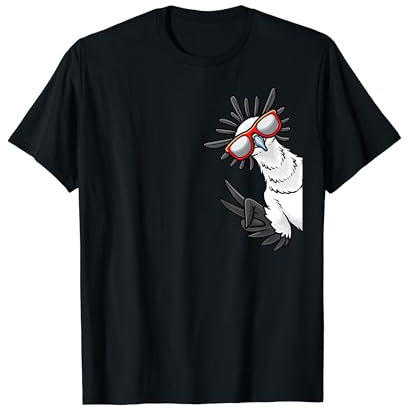 Sekretär Vogel Mit Sonnenbrille Von Seite T-Shirt