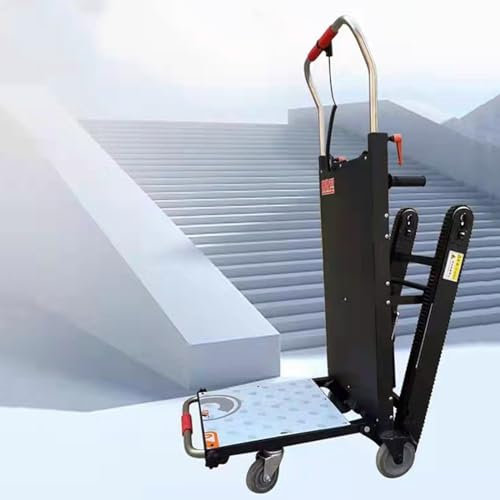 Escalador de escaleras eléctrico sobre orugas Subir y Bajar escaleras Carretilla de Mano Plegable Escalador de escaleras de Movimiento y distribución, 250 W