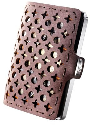 I-CLIP ® Original Bernard | Portafoglio Uomo in Pelle | Mini Porta Carte di Credito | Portatessere Tascabile Piccolo Slim | Idea Regalo | Wallet da Collezione | Con Portamonete Marrone