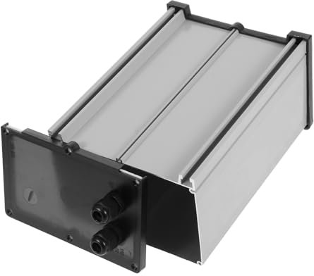 JEWEDECO Waterproof Lithium Battery Storage Case with Cover for Solar Street Lights, Electrical Junction Box Battery Holder Organizer, Storage Enclosure for Outdoor Use