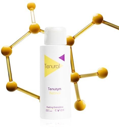 TENURAL Tenuzym Retinal - Enzym-Peeling, Anti-Aging, mit Retinal und Hyaluronsäure, Peeling, strafft und reduziert Falten für reife Haut, 100 ml