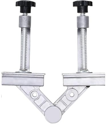 Gralara Serre-joint D'angle à Angle Droit, Serre-tube Réglable, avec Mâchoire Pivotante, En Aluminium, pour Tubes En Acier Inoxydable, Fixation de Bois, A