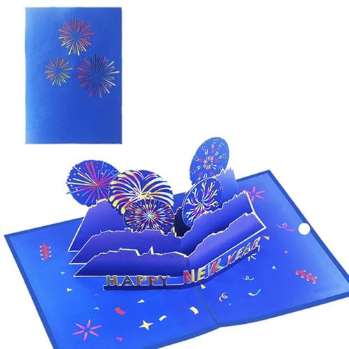 Wdbild 3D Card Karte Frohes Neues Jahr Grußkarte Mit Farbenfrohen Design Für Neujahr Und Urlaubsgrüße