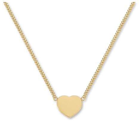 GD GOOD.designs Herzkette für Damen (Verstellbar 42-47cm) Kette mit Herz Anhänger in Gold 18K, Silber oder Rosegold | Halskette aus Edelstahl - Geschenk für Sie