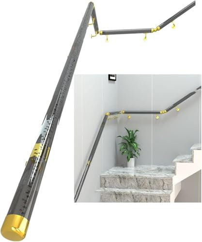 ININOSNP Barandilla Flotante para escaleras Pasamanos for escaleras Interiores y Exteriores, Paredes, escaleras for niños Mayores, porches, Patios y barandillas.(100cm)