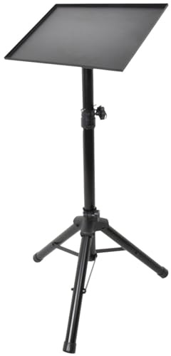 AV:Link | Adjustable Laptop & Projector Stand – Portable Steel Tripod for Office, School, DJ, Presentations, iPad, Tablet & Conference Rooms, Height 75–115cm, Stable & Lightweight