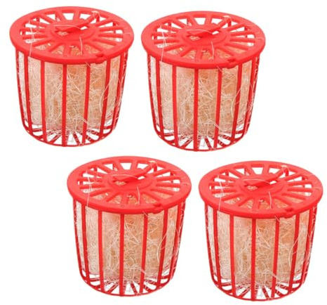 Homoyoyo 4 pièces Nid Suspendu pour Oiseaux Bol de Nidification Matériaux Durables pour Perruches et Perroquets Favorise Le Comportement Naturel Confort de Ponte