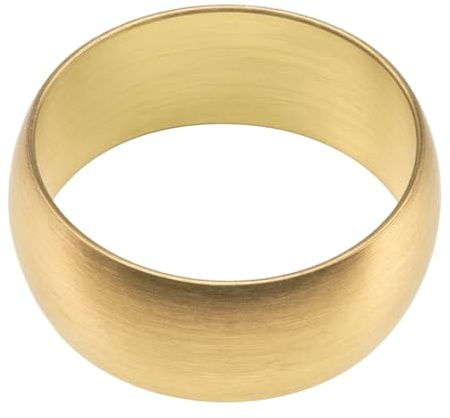 Westco 20x 10mm Bright Brass Compression Olive | Ideal for Sealing Copper Pipe Joints in Plumbing Systems | Compression Fitting Olive