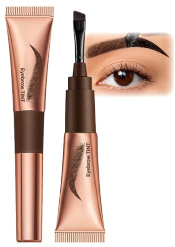EONFAVE ögonbryn gel Peel Off, ögonbrynsfärg att ta bort, Brow Tint för naturliga ögonbryn, långvarig, jämn färg, lätt att använda (#04 espresso brun)