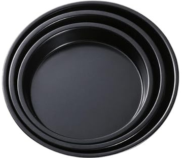 YGLEEULI pizzaplåt non-stick pizzapanna, pizza-enkelhjul, bakredskap, pizzaplatta, rund djup pizzapanna, brickform, bakverktyg