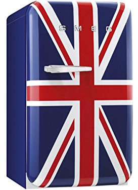 Frigorifero 1 porta Smeg FAB10RUJ - Frigorifero 1 porta - 114 litri - Frigorifero/Congelo: Freddo statico/Freddo statico - Sbrinamento automatico - Bandiera Union Jack - Classe A+ / Posa libera