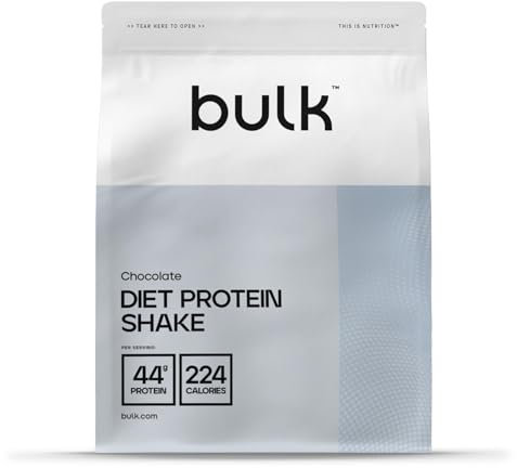 Bulk Diät Protein Advanced, Molke, Glucomannan, wenige Kalorien, niedrige Kohlenhydrate, hoher Proteingehalt, Protein Pulver, Eiweißpulver, Schokolade, 500 g