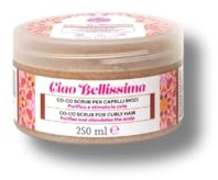 AfroRicci Ciao Bellissima Co-co Scrub per Capelli Ricci 250 Ml, Idrata, Purifica e Stimola la Cute per il Cuoio Capelluto con Particelle Peeling Massaggia e Deterge, Made in Italy